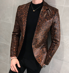 leopard blazer men