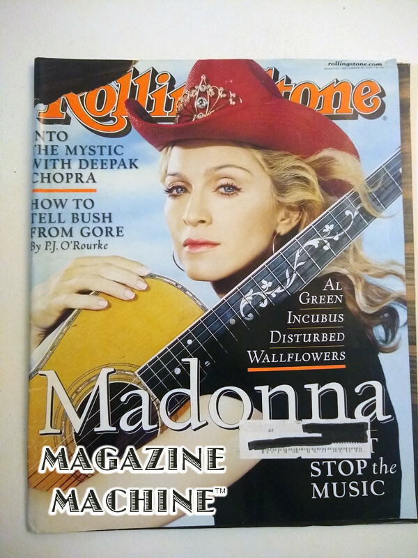 Madonna - Interview magazine - Deepak Chopra - al agreen - incubus - wallflowers