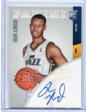 2014-15 Paramount Rodney Hood RC Rookie Next Day Auto Autograph SSP #'d 22/100 