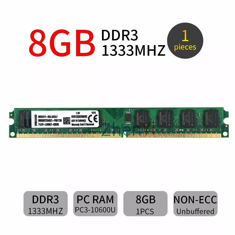 8GB 4GB DDR3 DIMM Desktop Memory Kingston LOT BT | eBay