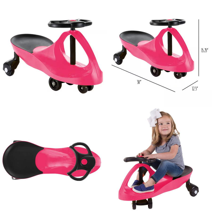 Zig Zag Wiggle Kids' Ride on Car No Batteries for Girls 3 years