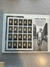 レア スタンプハリウッドジェームスディーン 140枚分の切手 x 7シート