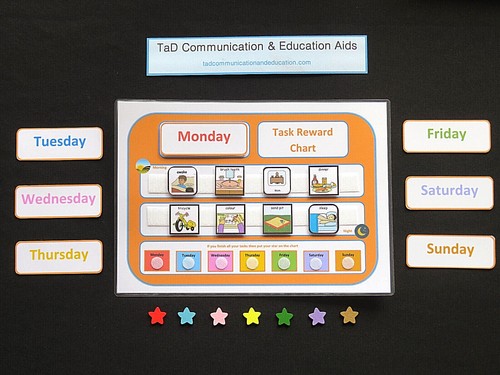 Tabla de recompensas de tareas - TDAH autismo SEN demencia procesamiento sensorial Alzheimer PECS - Imagen 8 de 20