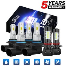 For Ford F 150 2015-2020 12000k White Led Headlight Hilo Beam Fog Light Bulbs