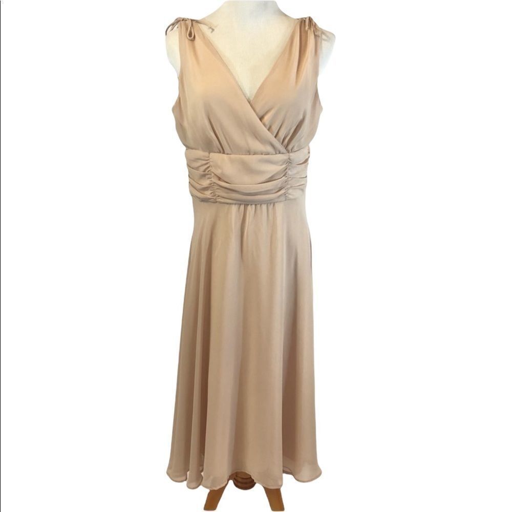 infinity dress beige Brown Turtle Neck Ribbed Mini Dress main image 0