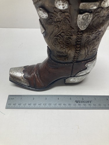 Burton Cowboy Boot Decoration Ornament Decor Western Vase - Picture 7 of 10