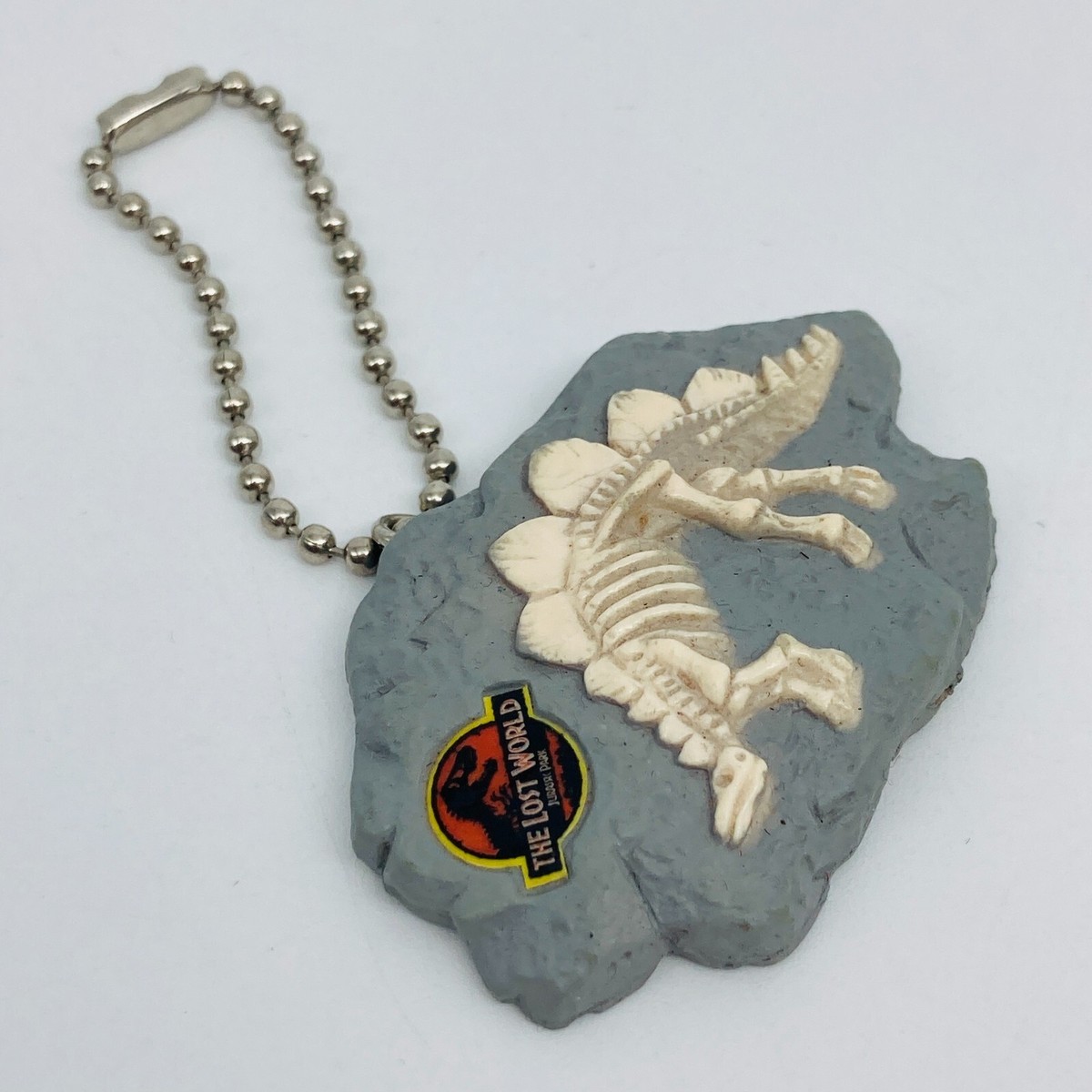 JURASSIC PARK LOST WORLD Vintage Fossil Keychain Japan 1997 WORLD