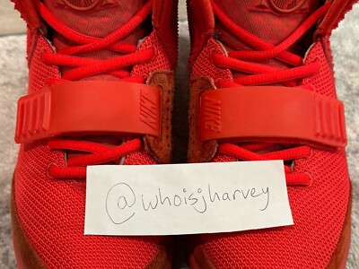 Nike Air Yeezy 2 SP Red October Size 7.5 Red Platinum Solar Nike Air Yeezy 2 SP Red October Size 7.5 Red Platinum Solar
