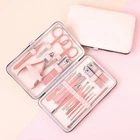 7-18pcs Manicure Nail Clippers Pedicure Set Stainless Steel Nail Care Kit Cute