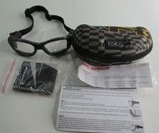 LIBERTY SPORT F8 SLAM KIDS RX-ABLE SAFETY GLASSES/ GOGGLES SZ 52 17 BLUE/GREY