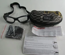 LIBERTY SPORT F8 SLAM KIDS RX-ABLE SAFETY GLASSES/ GOGGLES SZ 52 17 BLUE/GREY