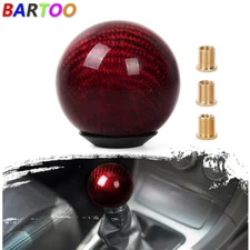 Universal Racing Carbon Fiber Manual Car Gear Shift Knob Shifter Lever Aluminum