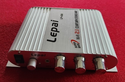 Lepy Lepai LP-838 12V Super Bass Hi-Fi 2.1 3 Channel Stereo Amp PC/Car Free S&H - Picture 2 of 3