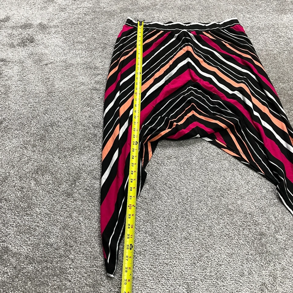 Faded Glory Pointed Hems Dress Womens Plus 2X 18W-20W Pink Striped Soft Ladies - Image 2 of 4