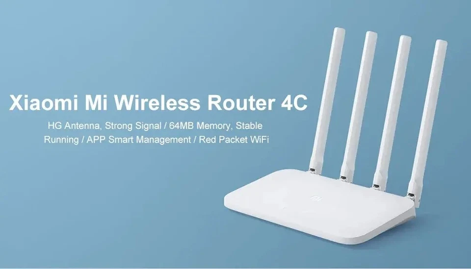 XIAOMI Router 4C Wireless 300Mbs 64MB WIFI 2.4G 4 High Performance Antenna AU - Image 2 of 4