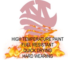 High Temperature Heat Resistant Paint Spray 400ml, 25 Colours, Gloss or Matte