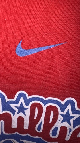 2008 Nike Philadelphia Phillies World Series Red Vintage Shirt “Phillies Finest” - Picture 6 of 7