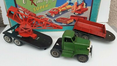 Camion GMC Benne Double Essieu France Jouet - Tôle Ancienne, Rare