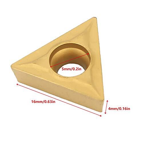 Inserti Per Utensili Da Tornio In Acciaio Al Tungsteno - 10PCS TCMT 16T304, Triangolari