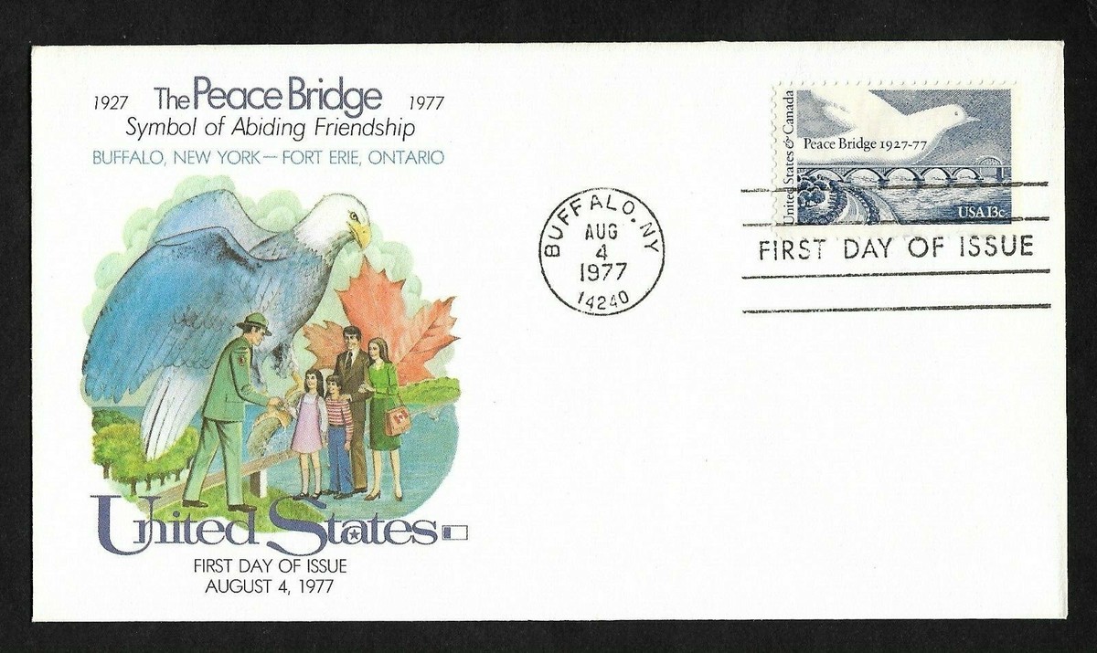 ささぽです。 1721 13c Peace Bridge - Fleetwood FDC | eBay