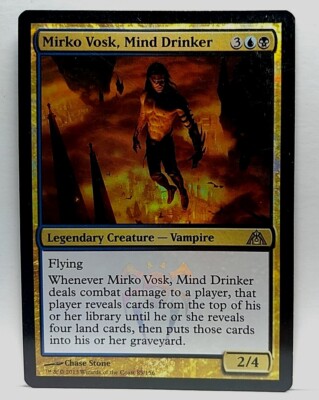 Mirko Vosk, Mind Drinker - Foil- Dragon's Maze , Magic the Gathering MTG