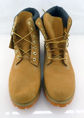 Timberland Shoes 6 Inch Premium WP Wheat/Orange Men Boots Size 11