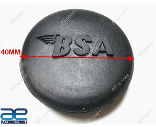 2x Gas Réservoir Haut Caoutchouc Prise Casquette + BSA Logo Goldstar A10 A7 A50 - Photo 4/6
