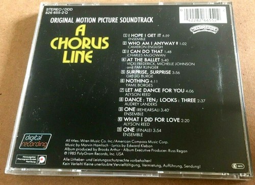 A Chorus Line - Original Motion Picture Soundtrack 1985 - Mint CD - Bild 4 von 4