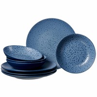 Ritzenhoff & Breker Tafelservice Kitwe 8-Tlg. Geschirrset Service Steinzeug Blau