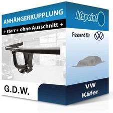 G.D.W. Anhängekupplung starr passend für VW Käfer 06.1967-12.2003 neu