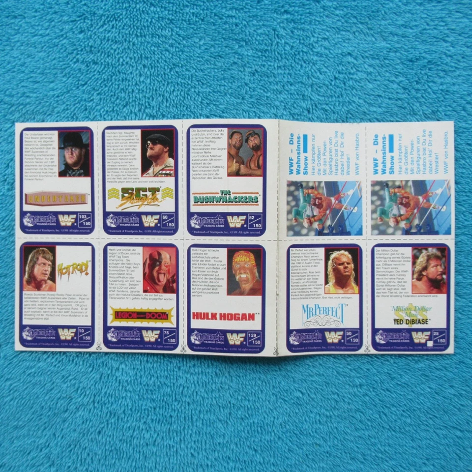 WRESTLING WWF TRADING CARDS CARD Merlin BEILAGE POP ROCKY 1994 - Bild 2 von 2