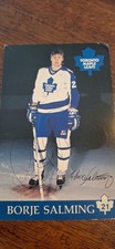 Borje Salming Hand Signed Photo Postcard – Toronto Maple Leafs – Auto Over...