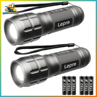 Led Taschenlampe Klein Extrem Hell Zoombar Batteriebetrieben Wasserdicht