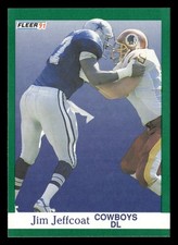 Jim Jeffcoat 1991 Fleer #232 Dallas Cowboys FOOTBALL *074