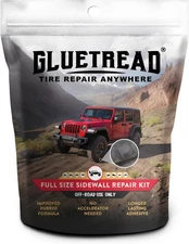 Gluetread Full-Size 4X4 Sidewall Tire Repair Kit  Sidewall Tire Patch Kit Punct