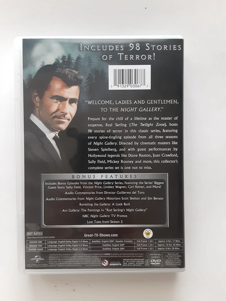 NIGHT GALLERY the Complete Series Seasons 1-3 (DVD 10-Disc Set) Great Condition - Image 2 of 4