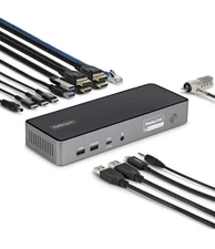 StarTech Triple Monitor 140w USB-C Docking Station 4K 2.5GbE