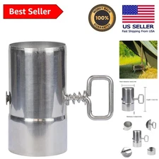 Thickened 0.5mm Stainless Steel Stove Pipe with Damper for Enhanced Performance