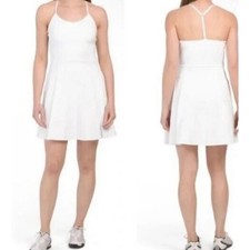 Tommy Bahama White Tennis Golf Racquet  Paddle Dress Sz L Athletic