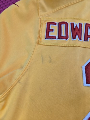 Nike On Field Kansas City #25 Edwards Helaire Yellow Jersey Mens Large L - Picture 7 of 8
