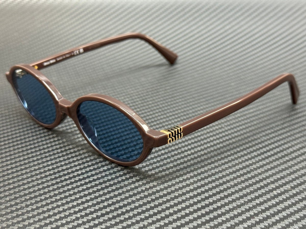 MIU MIU MU 04ZS 22C60O Moka Blue Women's 50 mm Sunglasses | eBay