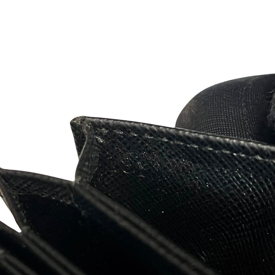 Prada Saffiano Leather Card Case Black Business Card Holder thumbnail 14