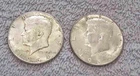 (2) 1964 kennedy half dollar #33