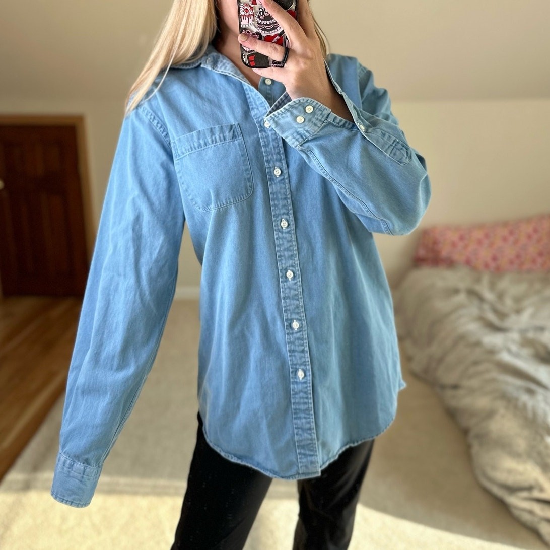 LandsEnd: Chambray Button Down - image 1