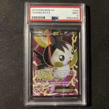 2014 Pokemon XY Emolga EX Full Art Ultra Rare Holo 143/146