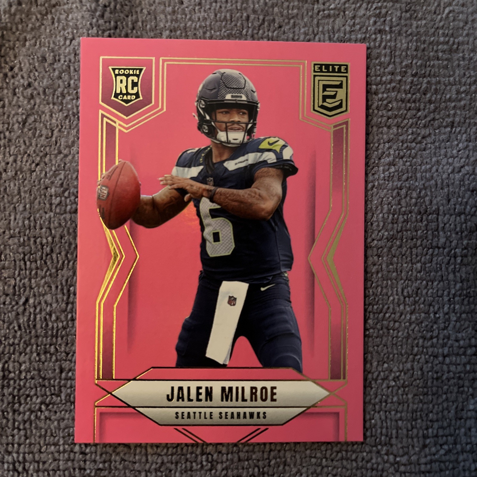 2025 Panini Donruss Elite - Rookies Jalen Milroe #131 Pink Ink (RC)