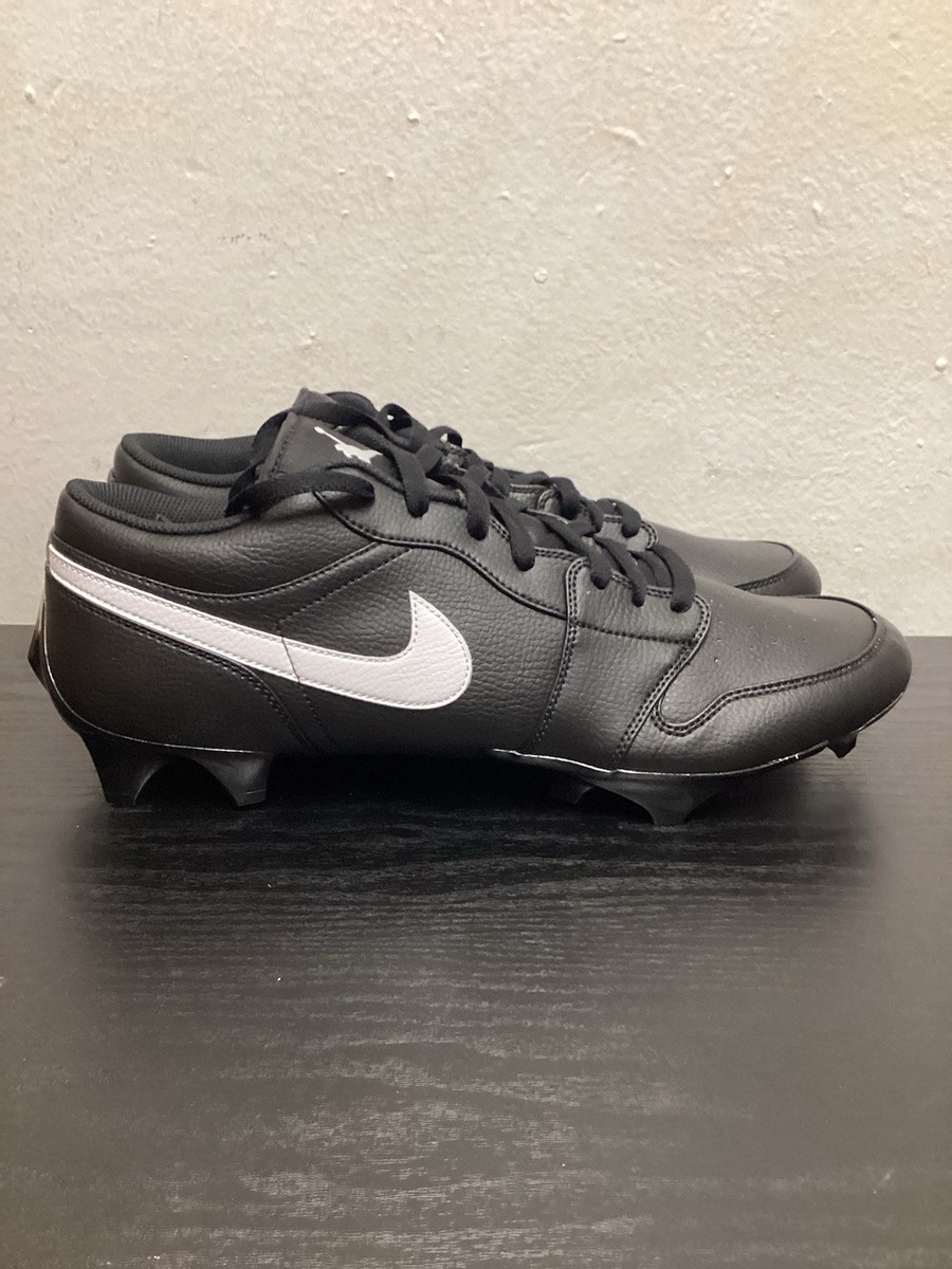 Nike AIR Jordan 1 Low TD Vapor Edge BLACK FOOTBALL CLEATS SIZE 16