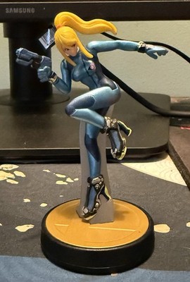 Nintendo Amiibo Metroid Zero Suit Samus Super Smash Bros Ultimate Figure