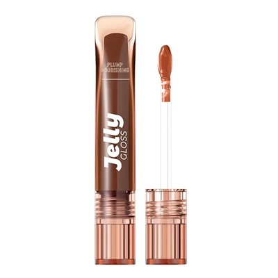 Jelly Plumping Lip Gloss Glass Like High Shine Lip Tint 03 Mocha