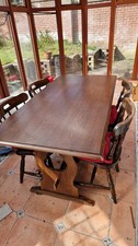 Antique Mahogany Dining Room Table And Chair